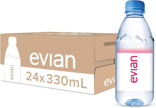 Water, Evian, 24 x 330ml